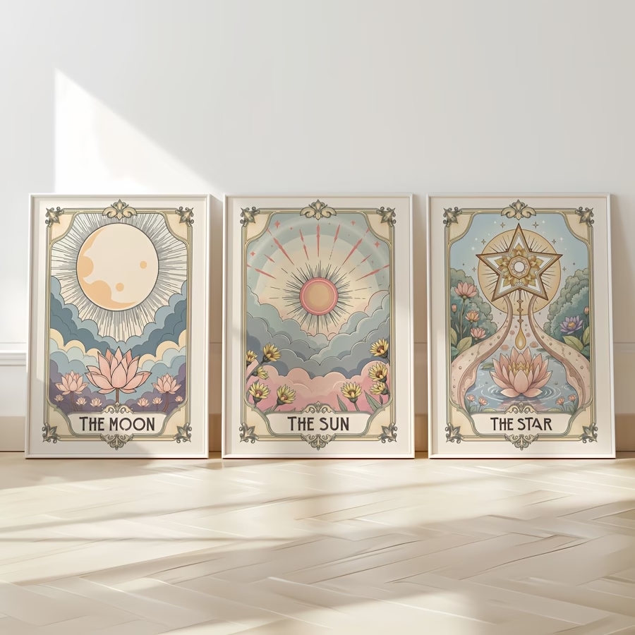 Sustainable Living Products - Modern Boho Tarot Güneş Ve Ay